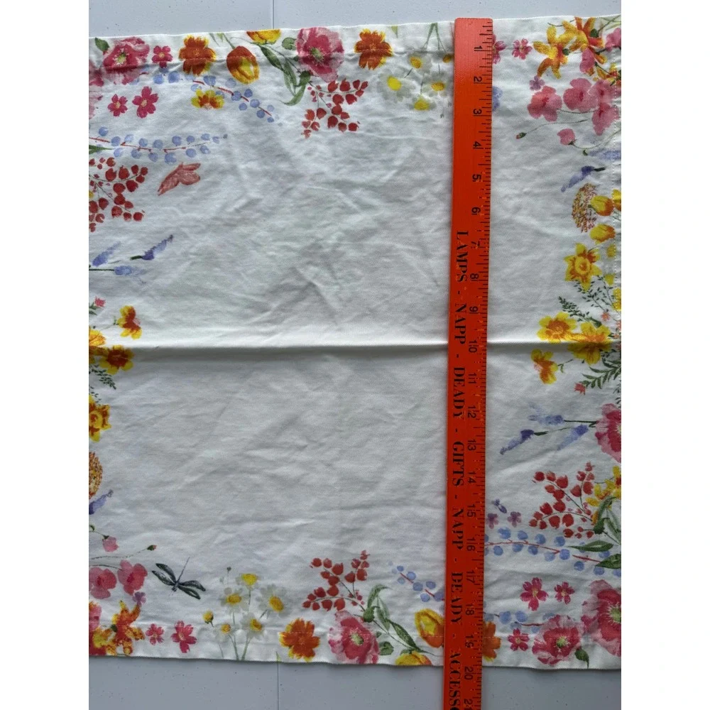 Sur la Table Set of 2 Napkins Floral Botanical 20x20 Garden Cottagecore